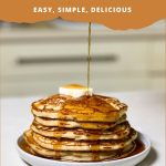 Pinterest image for Buttermilk Pancakes.