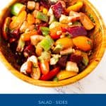 Pinterest image for salad with beets.