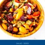 Pinterest image for beet salad.