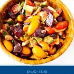 Pinterest image for salad with beets.