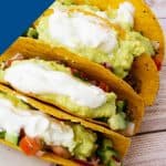 Pinterest image for tacos with ground beef
