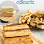 Pinterest image for making puff pastry dough from sctach.