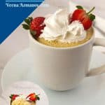 Pinterest image for vanilla mug cake