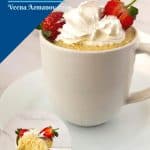 Pinterest image for vanilla mug cake