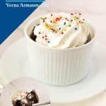 Microwave mug cake image for pinterest