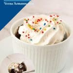Pinterest image for Chocolate mug cake.