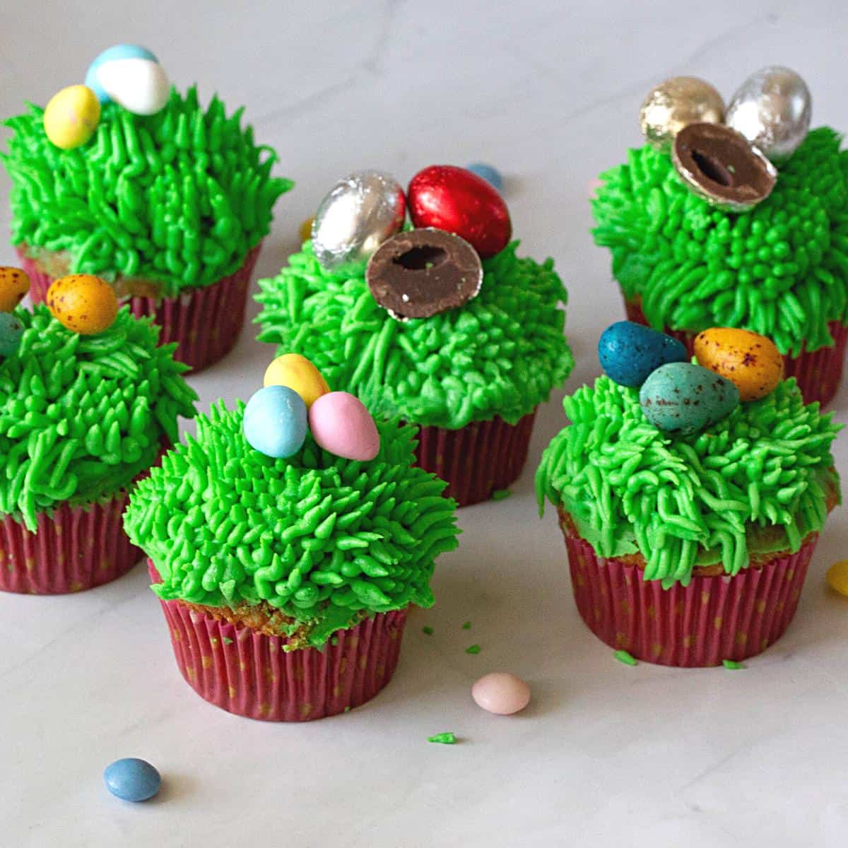 Carrot Easter Egg Cupcakes