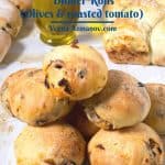Pinterest image for olive rolls.