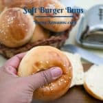 Pinterest image for burger buns.