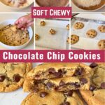 Pinterest image for Soft Chewy Chocolate Chip Cookies.