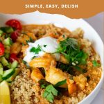Pinterest image for Shrimp Curry in 15 Minutes.