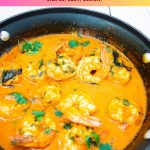 Pinterest image for Shrimp Curry in 15 Minutes.