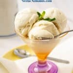 Pinterest image for vanilla ice cream.