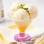 Pinterest image for vanilla ice cream.