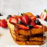 Pinterest image for Brioche French Toast.