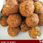 Pinterest image for Homemade Crispy Falafel Recipe.