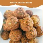 Pinterest image for Homemade Crispy Falafel Recipe.