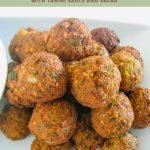 Pinterest image for Homemade Crispy Falafel Recipe.