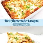 Pinterest image for Italian-Style Lasagna.