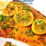 Pinterest image for salmon oven-baked.