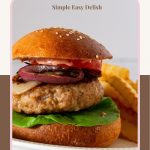 Pinterest image for Juicy Healthy Burgers.