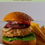 Pinterest image for Juicy Healthy Burgers.