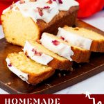 Pinterest Image for Vanilla Pound Cake Recipe.
