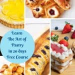 Pinterest image for pastry course in 20 days.