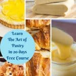 Pinterest image for pastry course in 20 days.