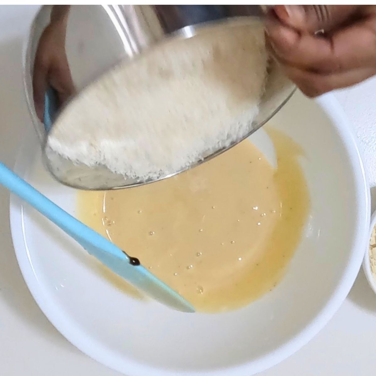 Add desiccated coconut to make macaroons.