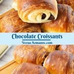 Pinterest image for croissants.