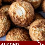 Pinterest image for gluten free almond coconut macaroons.