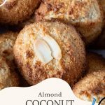 Pinterest image for gluten free almond coconut macaroons.