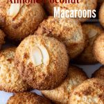 Pinterest image for gluten free almond coconut macaroons.