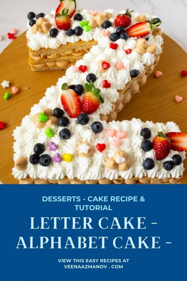 Pinterest image for alphabet cake.