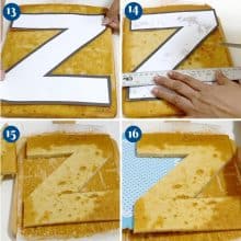 How to Make a Letter Cake from Scratch -Alphabet Cake - Veena Azmanov ...