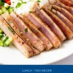 Pinterest image for ahi tuna.