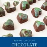 Pinterest image for bonbons with ganache.