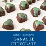 Pinterest image for bonbons with ganache.