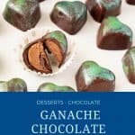 Pinterest image for chocolate bonbons.