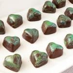 Bonbons on a white plate.