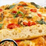 Pinterest image for focaccia.
