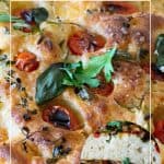Pinterest image for focaccia.