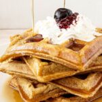 Pinterest image for Pumpkin Waffles.