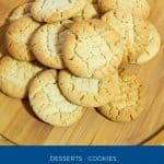 Pinterest image for cookies with tahini.