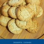 Pinterest image for cookies with tahini.