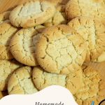 Pinterest image for tahini cookies.