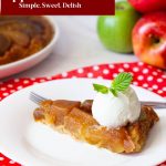 Pinterest image for Tarte Tatin Recipe.