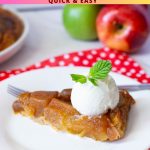 Pinterest image for Tarte Tatin Recipe.