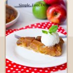 Pinterest image for Tarte Tatin Recipe.